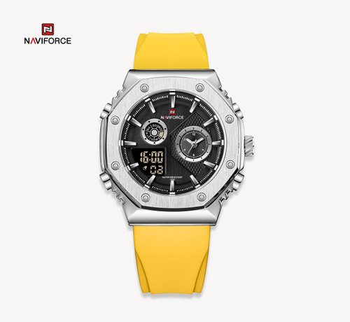 ساعت مچی مردانه نیوی فورس مدل naviforce 9216 - زرد