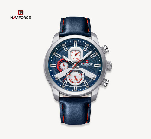 ساعت مچی مردانه نیوی فورس مدل naviforce 9211 - چرم آبی